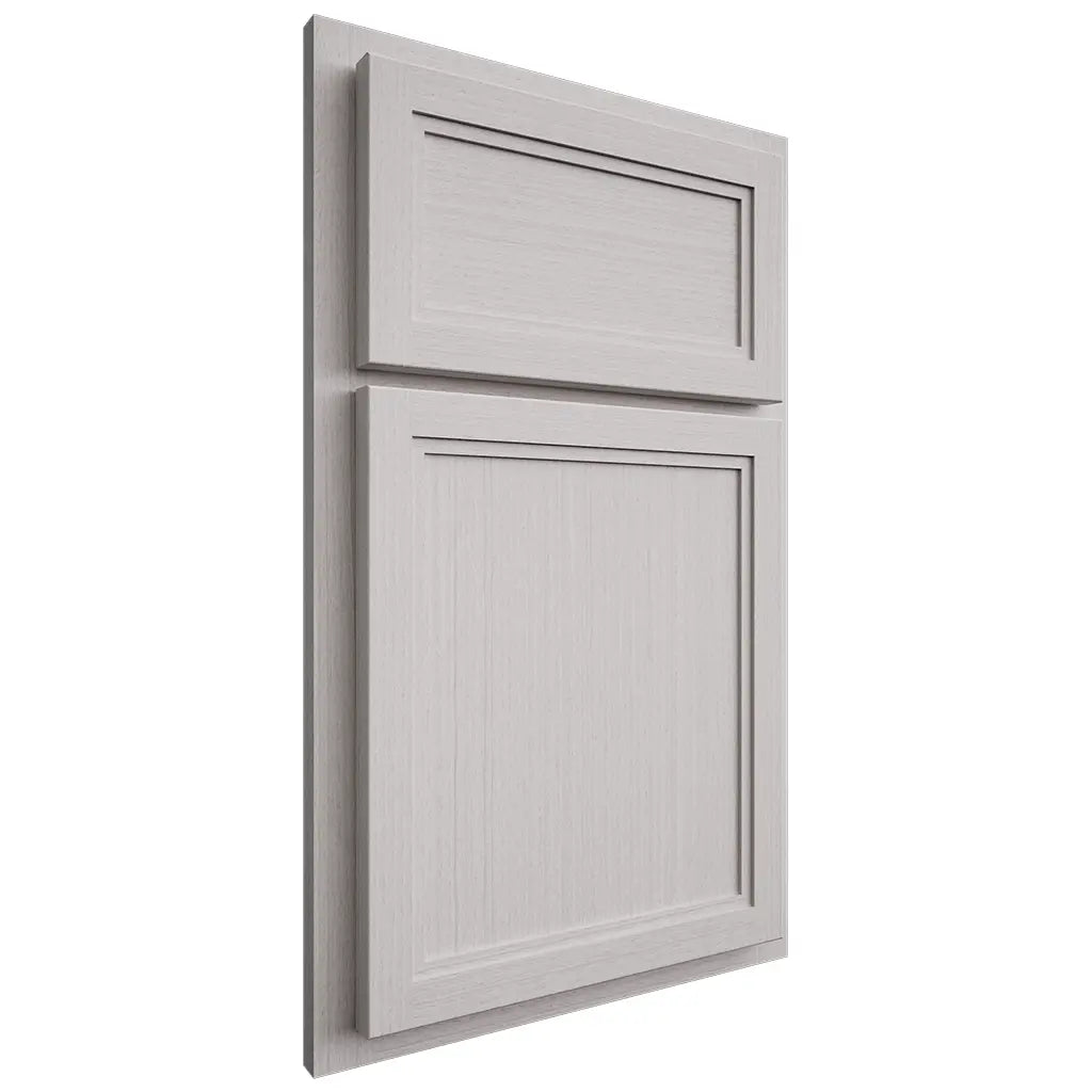 Shiloh Cabinetry Partial Overlay Concord White Oak Rift Cut Cotton Door
