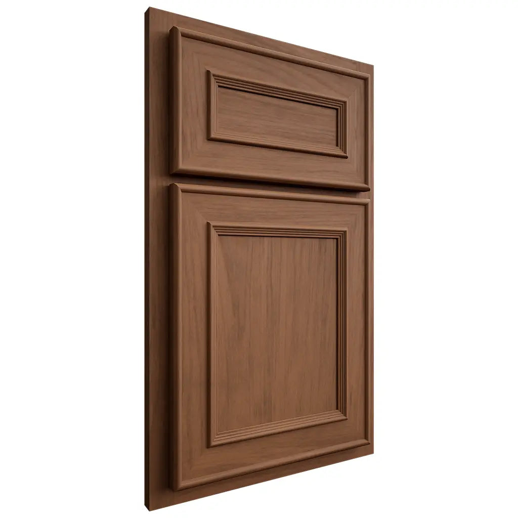 Shiloh Cabinetry Partial Overlay Dalton Alder Plain Cut Cola Door