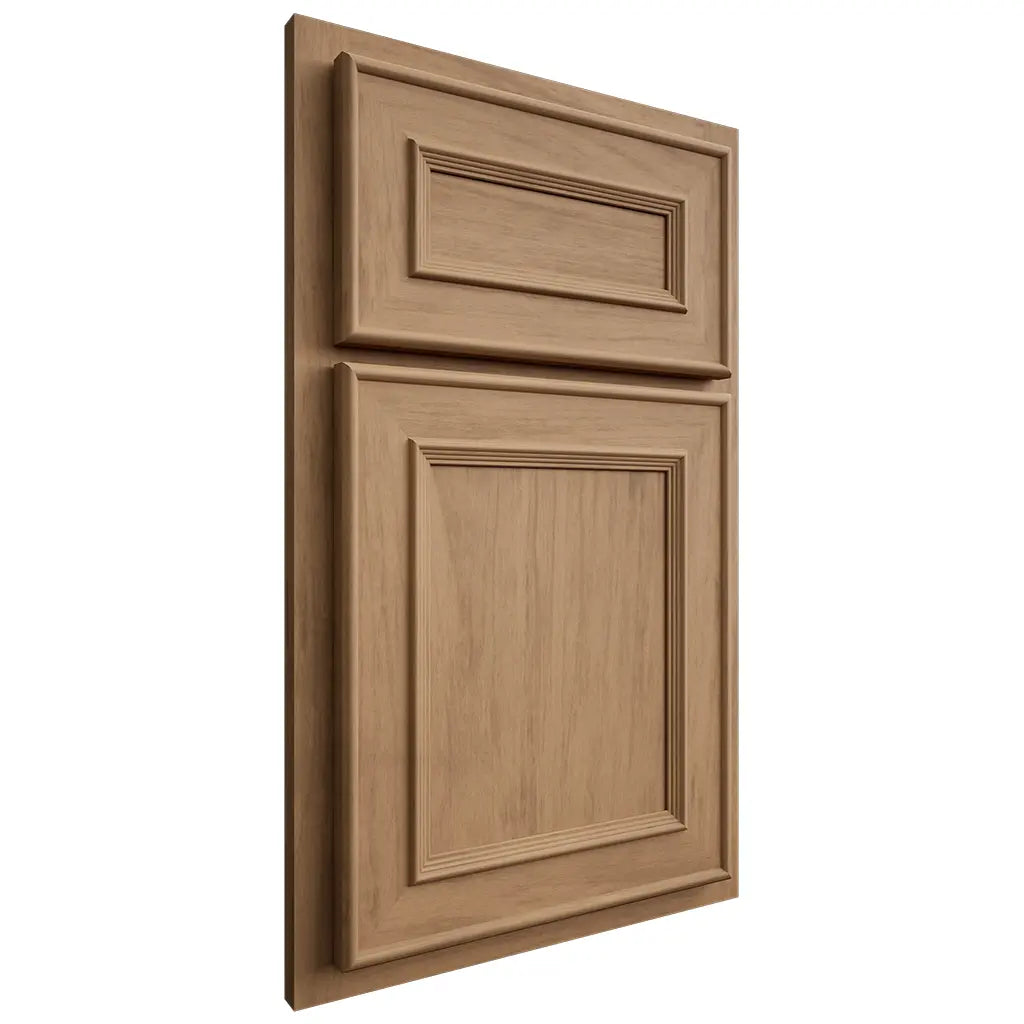 Shiloh Cabinetry Partial Overlay Dalton Alder Plain Cut Dusty Road Door