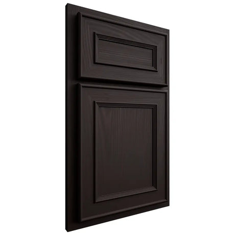 Shiloh Cabinetry Partial Overlay Dalton Alder Plain Cut Espresso Door