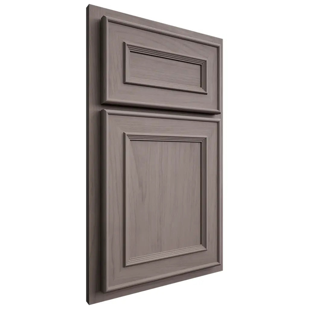 Shiloh Cabinetry Partial Overlay Dalton Alder Plain Cut Stonehenge Door