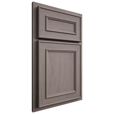 Shiloh Cabinetry Partial Overlay Dalton Alder Plain Cut Stonehenge Door