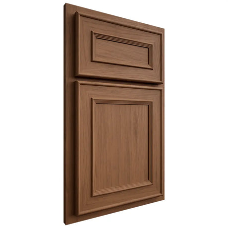 Shiloh Cabinetry Partial Overlay Dalton Alder Plain Cut Walnut Door