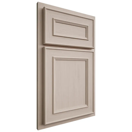 Shiloh Cabinetry Partial Overlay Dalton Alder Plain Cut White Sands Door