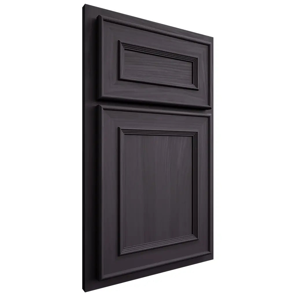 Shiloh Cabinetry Partial Overlay Dalton Hickory Plain Cut Harbor Door