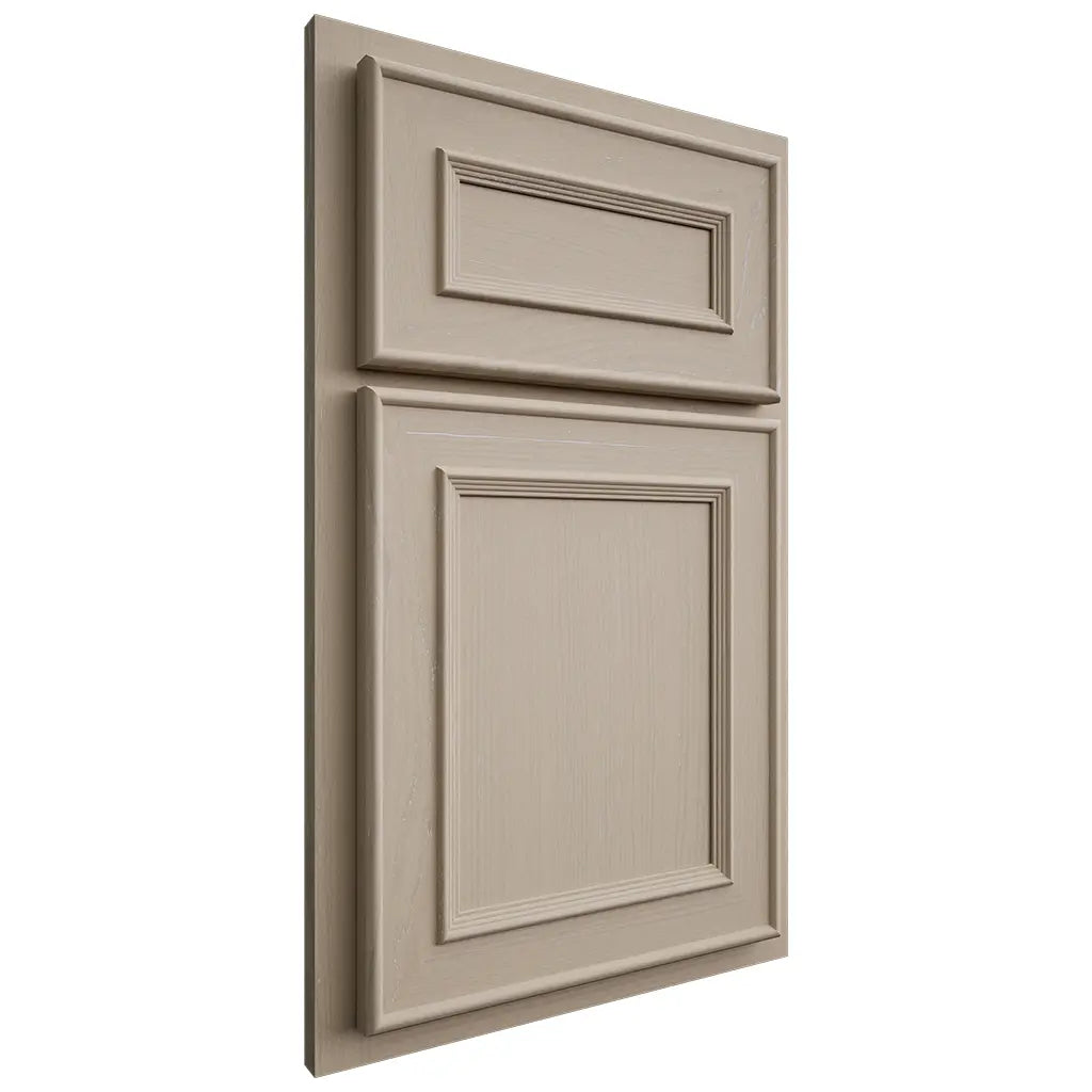 Shiloh Cabinetry Partial Overlay Dalton Maple Plain Cut Pebble Door