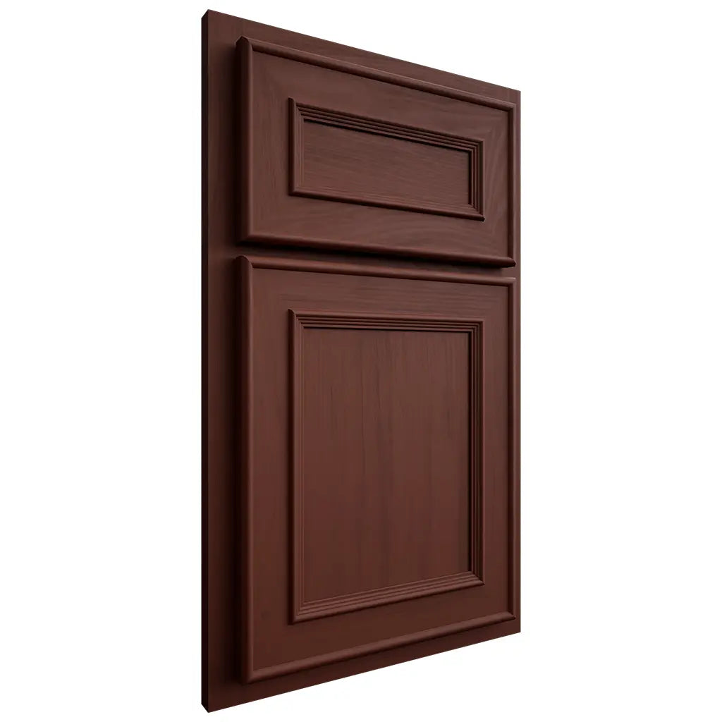 Shiloh Cabinetry Partial Overlay Dalton Maple Plain Cut Sable Door