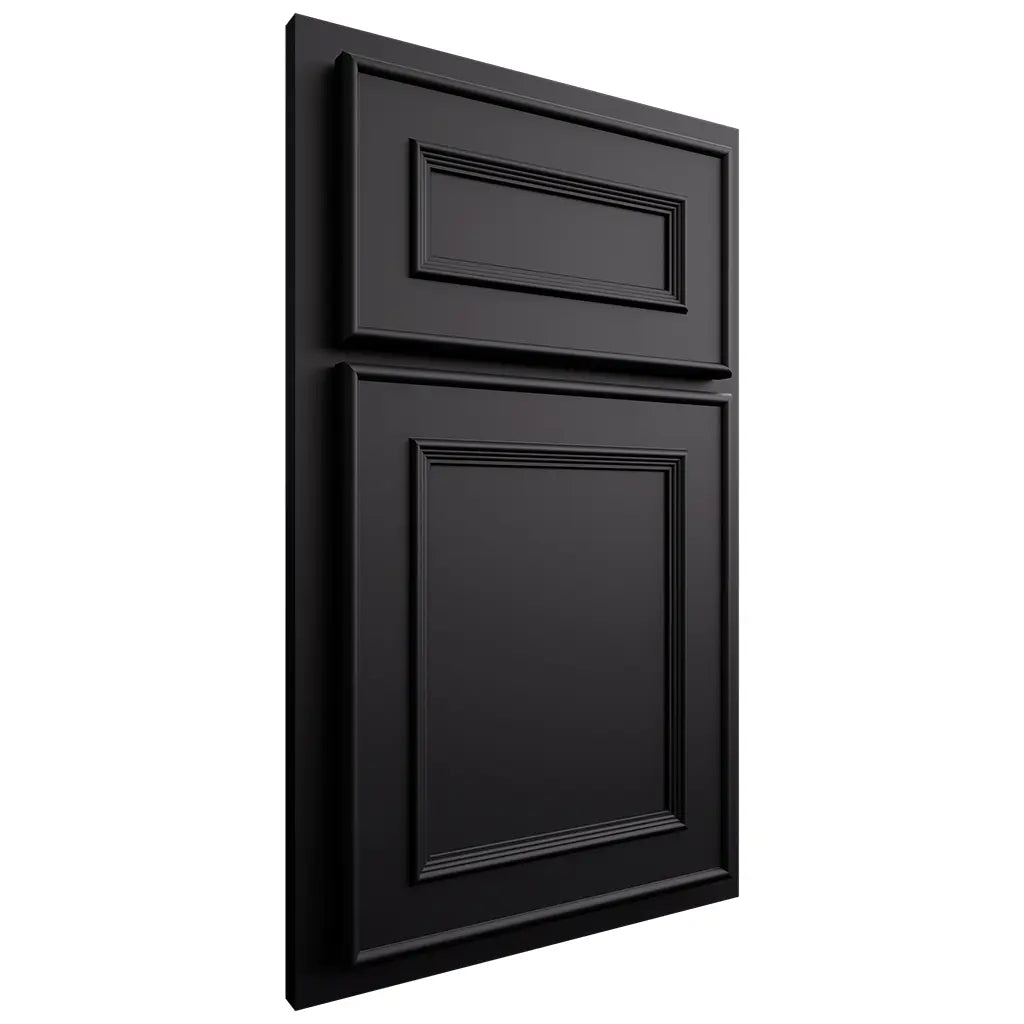 Shiloh Cabinetry Partial Overlay Dalton Paintable Black Door