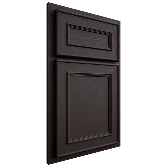 Shiloh Cabinetry Partial Overlay Dalton Poplar Plain Cut Carbon Door