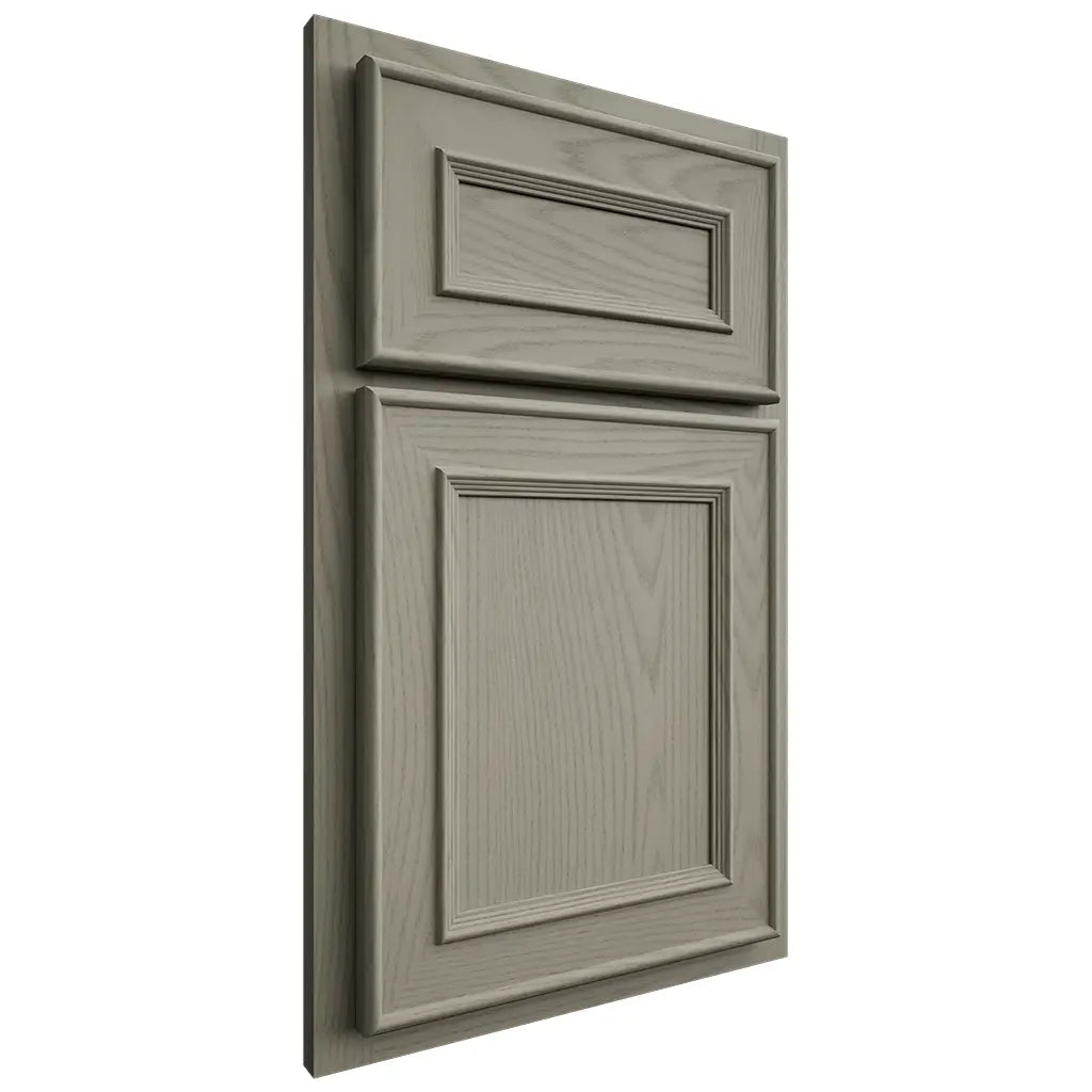 Shiloh Cabinetry Partial Overlay Dalton Red Oak Plain Cut Thyme Door