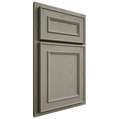 Shiloh Cabinetry Partial Overlay Dalton Red Oak Plain Cut Thyme Door