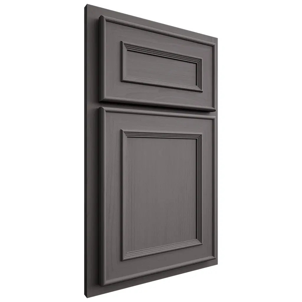 Shiloh Cabinetry Partial Overlay Dalton Walnut Plain Cut Cadet Door