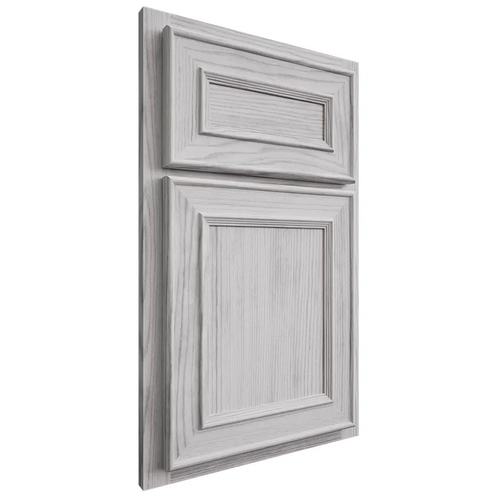 Shiloh Cabinetry Partial Overlay Dalton Walnut Plain Cut Stratus Door