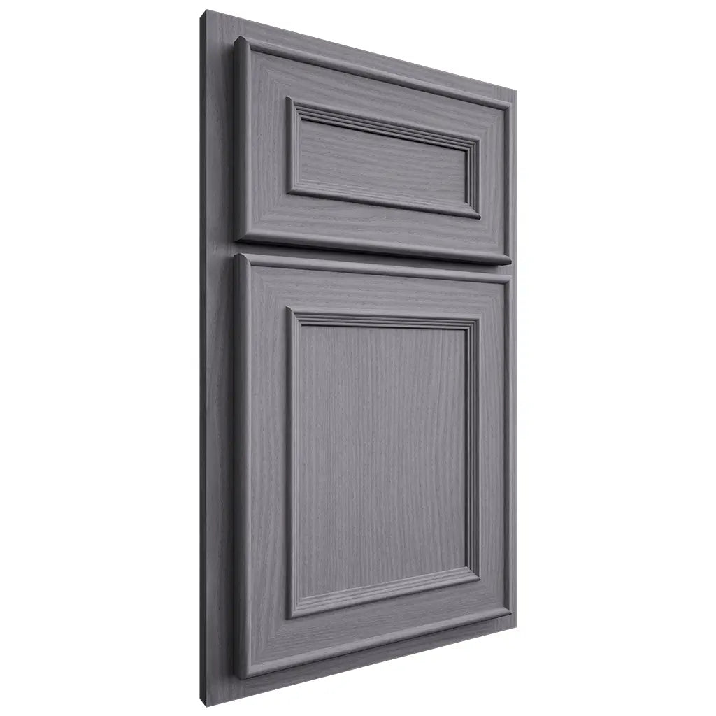 Shiloh Cabinetry Partial Overlay Dalton White Oak Plain Cut Cadet Door