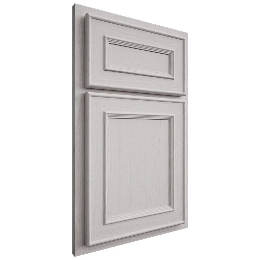 Shiloh Cabinetry Partial Overlay Dalton White Oak Plain Cut Cotton Door