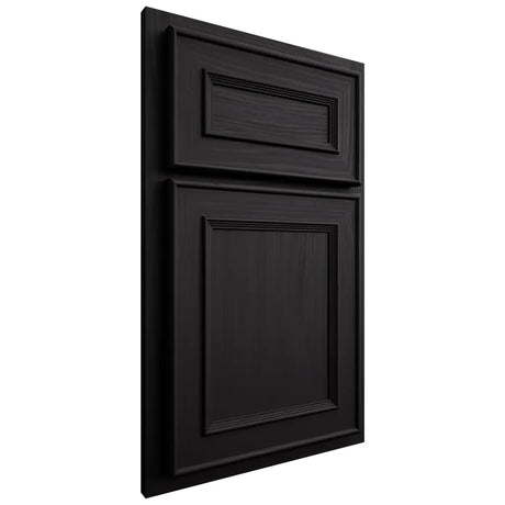 Shiloh Cabinetry Partial Overlay Dalton White Oak Plain Cut Espresso Door