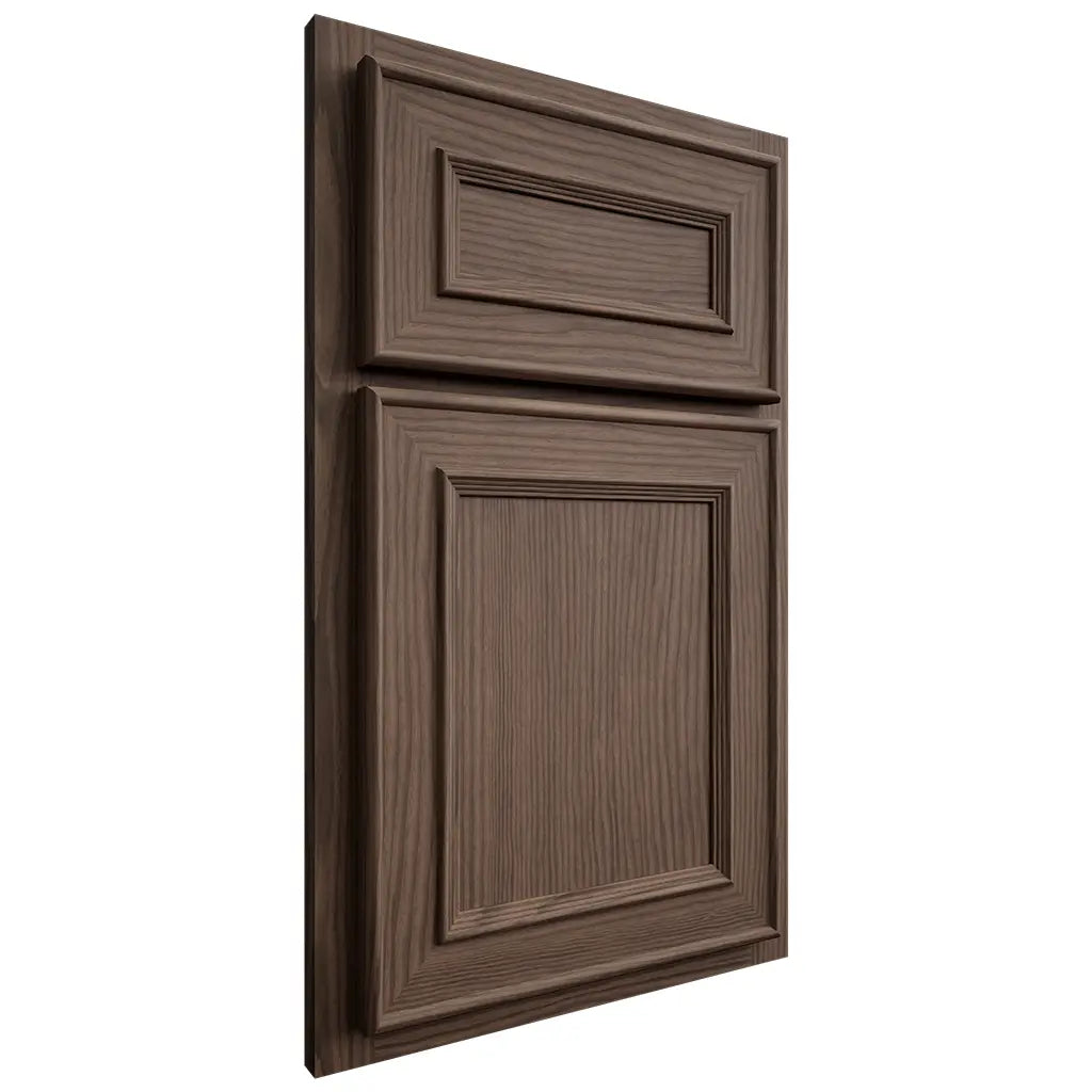 Shiloh Cabinetry Partial Overlay Dalton White Oak Plain Cut Mineral Door