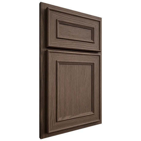 Shiloh Cabinetry Partial Overlay Dalton White Oak Plain Cut Mineral Door