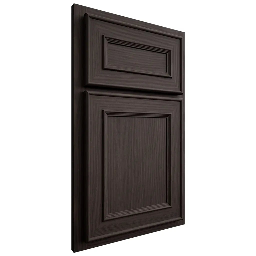 Shiloh Cabinetry Partial Overlay Dalton White Oak Plain Cut Morel Door