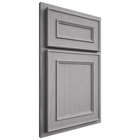 Shiloh Cabinetry Partial Overlay Dalton White Oak Plain Cut Stratus Door