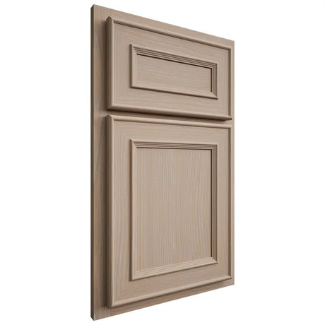 Shiloh Cabinetry Partial Overlay Dalton White Oak Plain Cut Straw Door