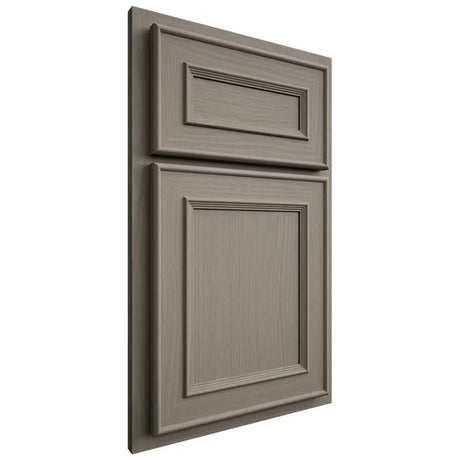 Shiloh Cabinetry Partial Overlay Dalton White Oak Plain Cut Thyme Door