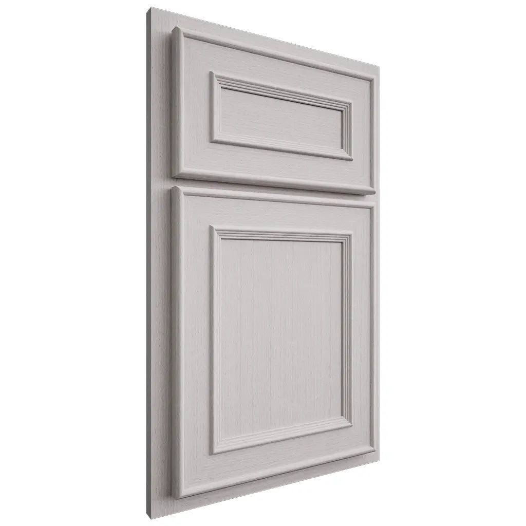 Shiloh Cabinetry Partial Overlay Dalton White Oak Quarter Sawn Cotton Door