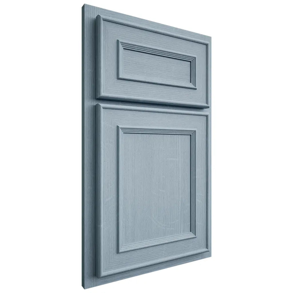 Shiloh Cabinetry Partial Overlay Dalton White Oak Quarter Sawn Sky Door