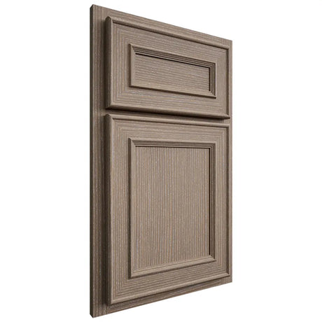 Shiloh Cabinetry Partial Overlay Dalton White Oak Rift Cut Almond Door