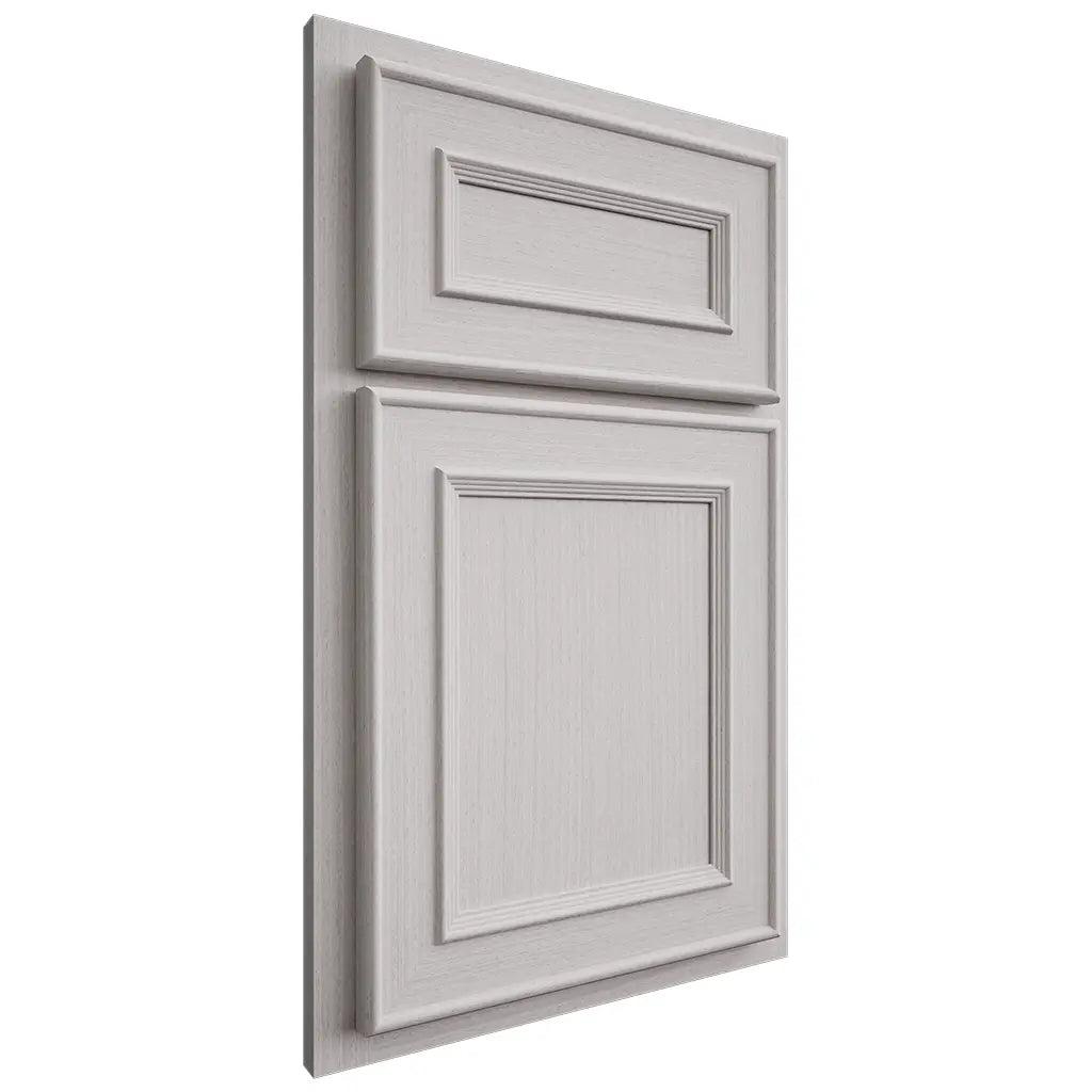 Shiloh Cabinetry Partial Overlay Dalton White Oak Rift Cut Cotton Door