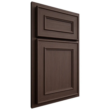 Shiloh Cabinetry Partial Overlay Dalton White Oak Rift Cut Dusk Door