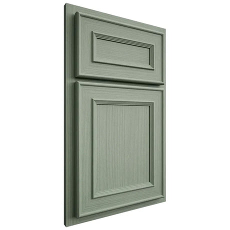 Shiloh Cabinetry Partial Overlay Dalton White Oak Rift Cut Moss Door