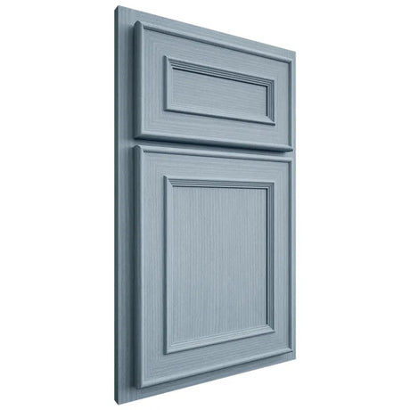 Shiloh Cabinetry Partial Overlay Dalton White Oak Rift Cut Sky Door