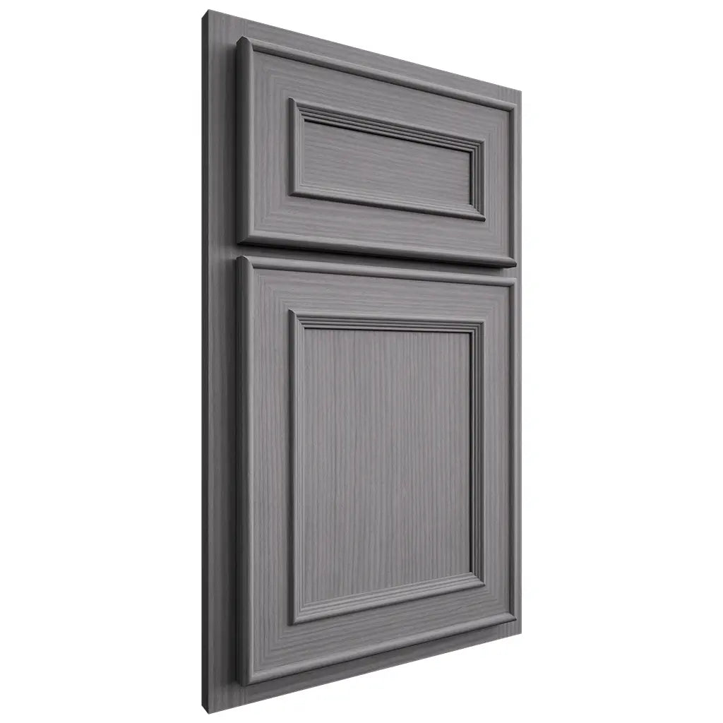 Shiloh Cabinetry Partial Overlay Dalton White Oak Rift Cut Sterling Door