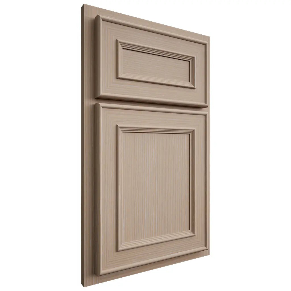 Shiloh Cabinetry Partial Overlay Dalton White Oak Rift Cut Straw Door