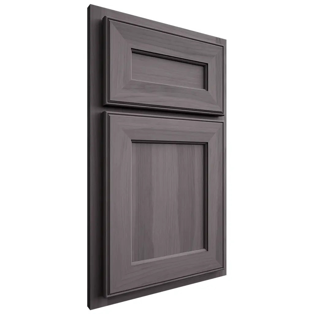 Shiloh Cabinetry Partial Overlay Essex Hickory Plain Cut Cadet Door