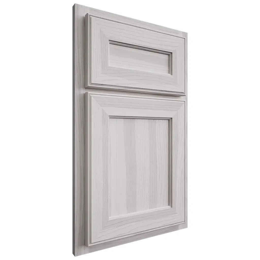 Shiloh Cabinetry Partial Overlay Essex Hickory Plain Cut Cotton Door
