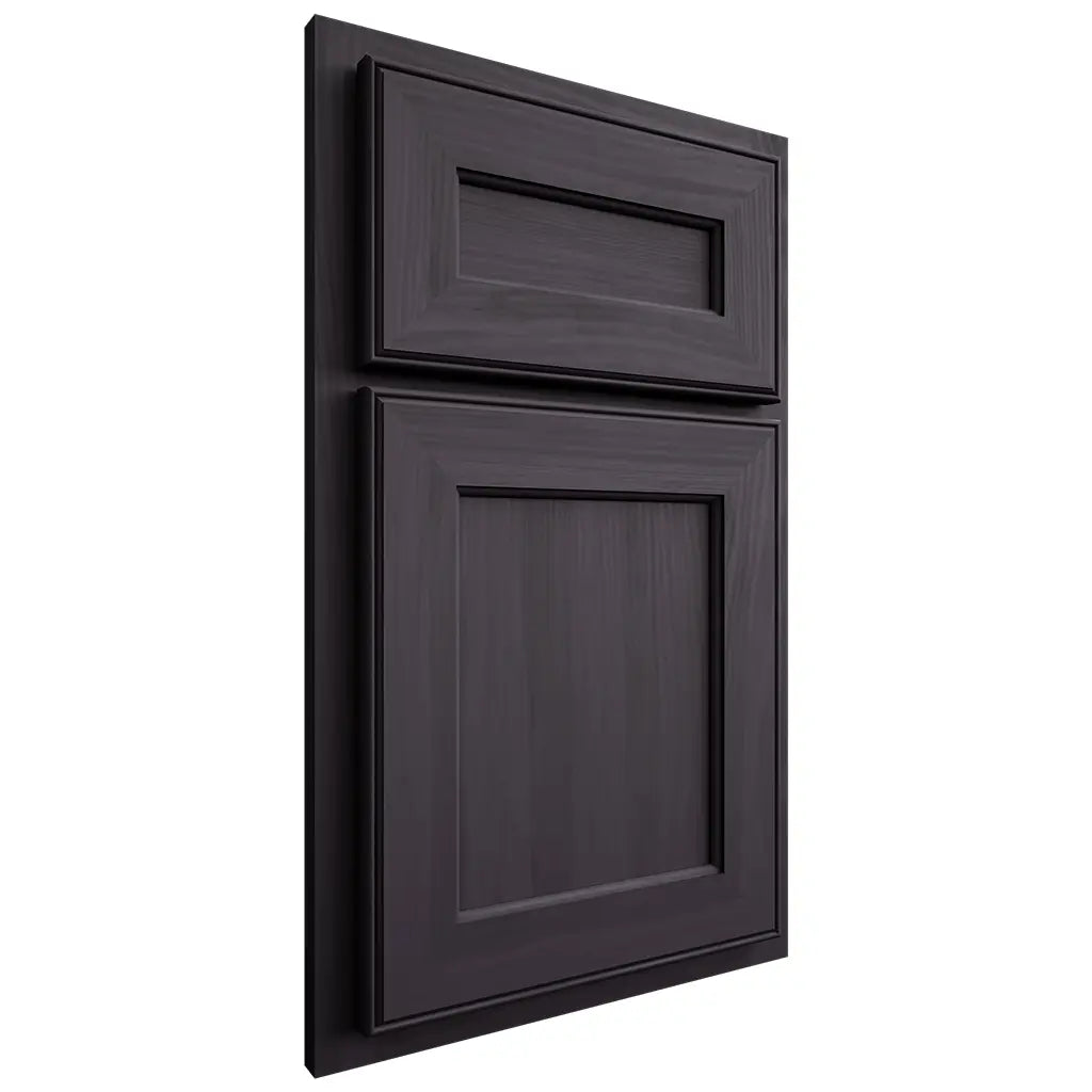 Shiloh Cabinetry Partial Overlay Essex Hickory Plain Cut Harbor Door