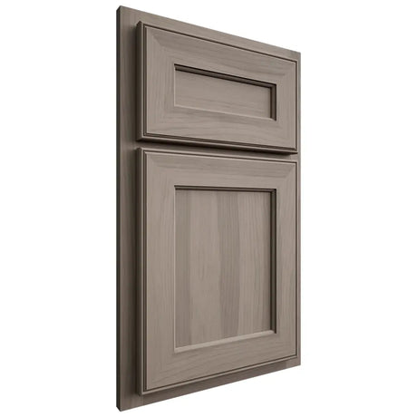 Shiloh Cabinetry Partial Overlay Essex Hickory Plain Cut Sterling Door