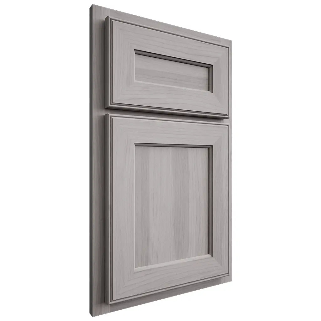 Shiloh Cabinetry Partial Overlay Essex Hickory Plain Cut Stratus Door