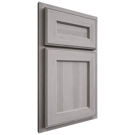 Shiloh Cabinetry Partial Overlay Essex Hickory Plain Cut Stratus Door