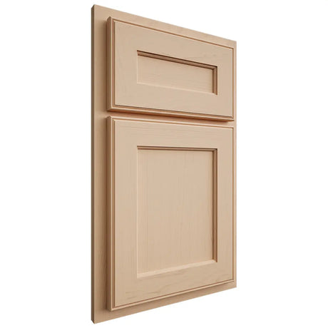 Shiloh Cabinetry Partial Overlay Essex Maple Plain Cut Natural Door