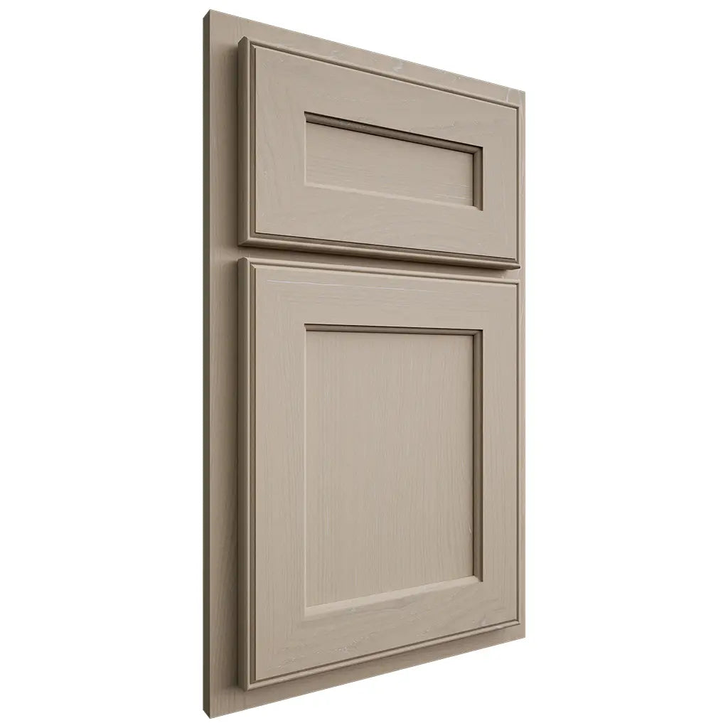Shiloh Cabinetry Partial Overlay Essex Maple Plain Cut Pebble Door