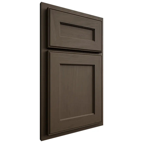 Shiloh Cabinetry Partial Overlay Essex Maple Plain Cut Perfect Brown Door