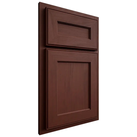 Shiloh Cabinetry Partial Overlay Essex Maple Plain Cut Sable Door