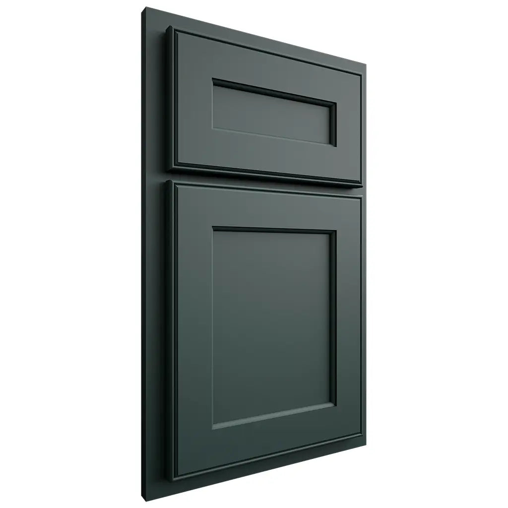 Shiloh Cabinetry Partial Overlay Essex Paintable Billiard Green Door