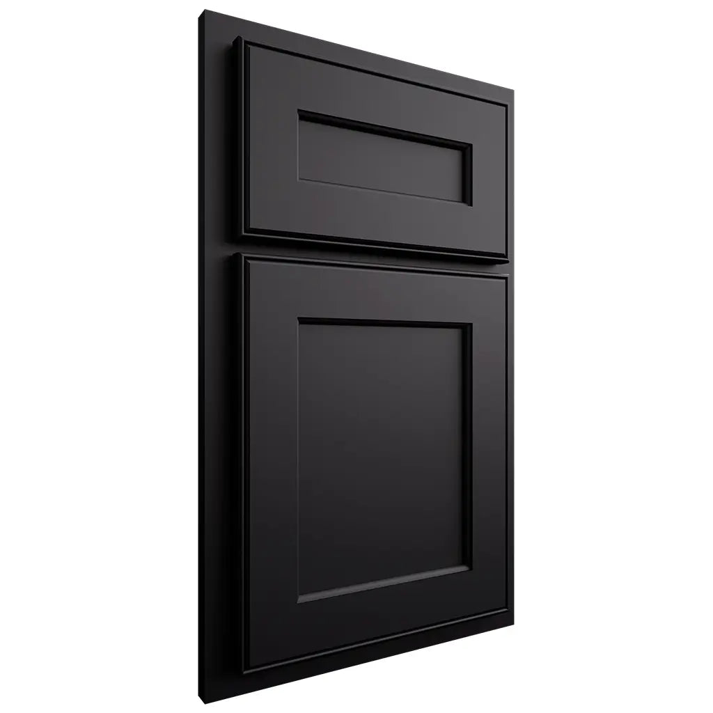 Shiloh Cabinetry Partial Overlay Essex Paintable Black Door