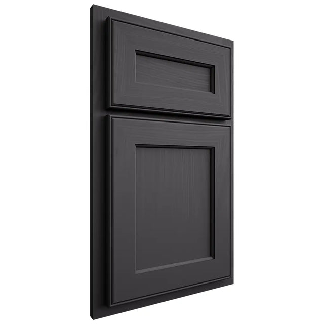 Shiloh Cabinetry Partial Overlay Essex Poplar Plain Cut Cadet Door
