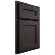 Shiloh Cabinetry Partial Overlay Essex Poplar Plain Cut Carbon Door