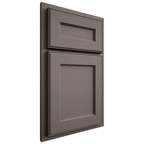Shiloh Cabinetry Partial Overlay Essex Poplar Plain Cut Heatherstone Door